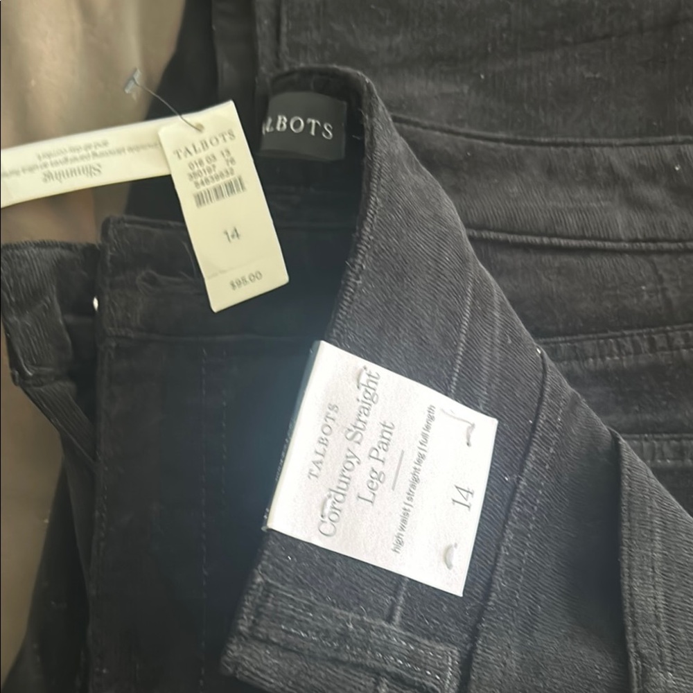 Talbots Black Straight Jeans